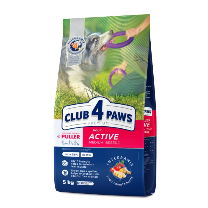 Club 4 Paws Premium Active Adult Medium Breed для собак середніх порід 5кг1